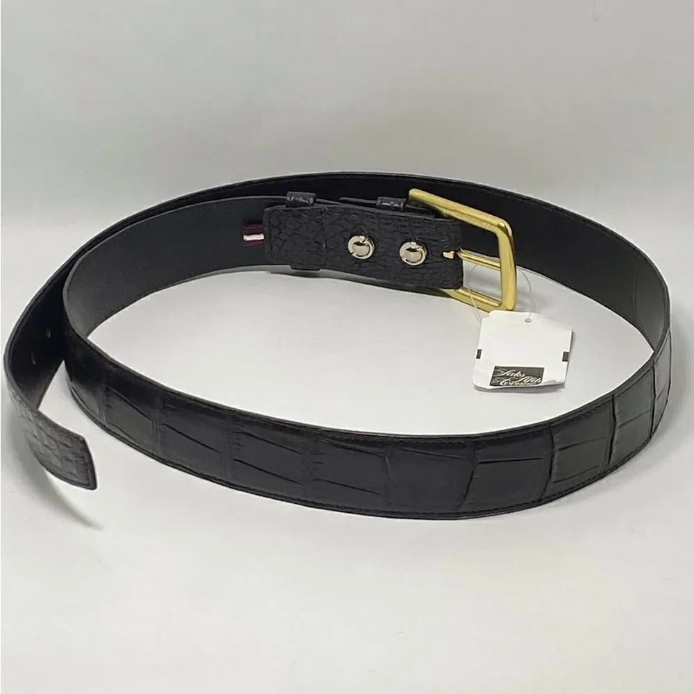 Grace Crocodile Center Bar Casual Adjustable Buckle Belt
